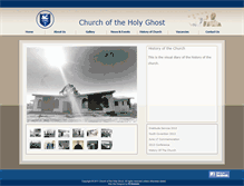 Tablet Screenshot of churchoftheholyghost.co.za